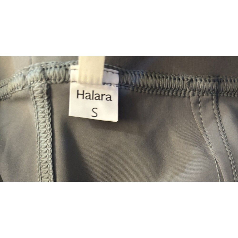 Halara Womens High Waisted Wide Leg Trouser Pants Gray Pleated Size Small NWOT - Picture 9 of 10
